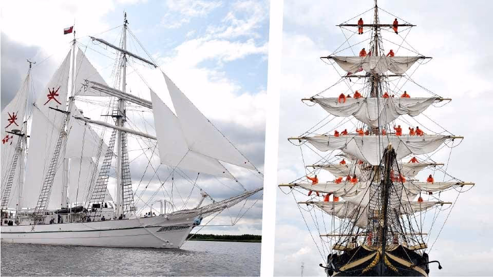 Is Shabab Oman a full rigged ship?