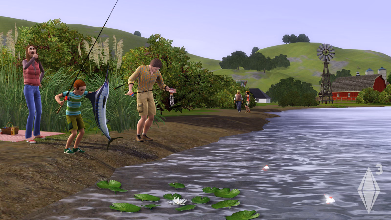 What fish can you catch in Sims 3?