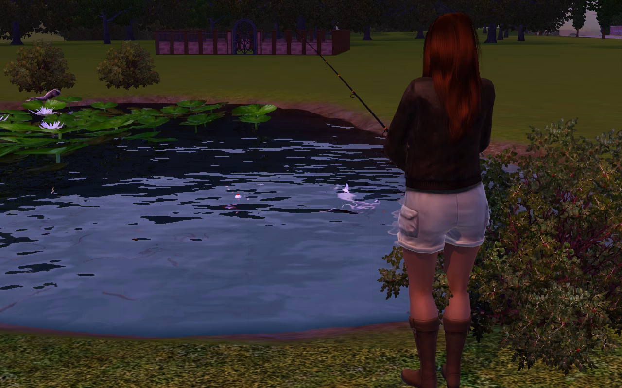 Does Sims 3 have a fishing spot?