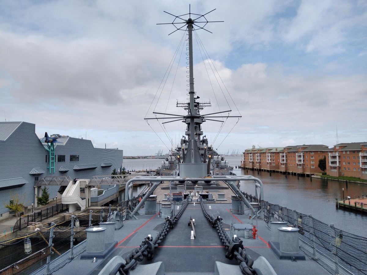 When was USS Wisconsin built?